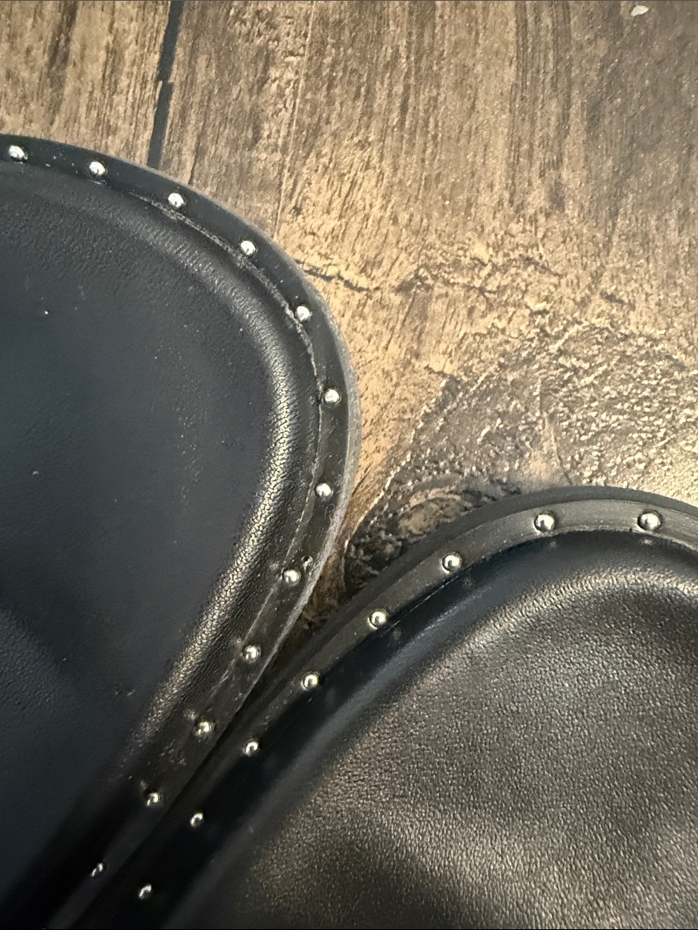Brand New PAIGE Black Strappy Stud-Trim Flat Sandals - Picture 5 of 5